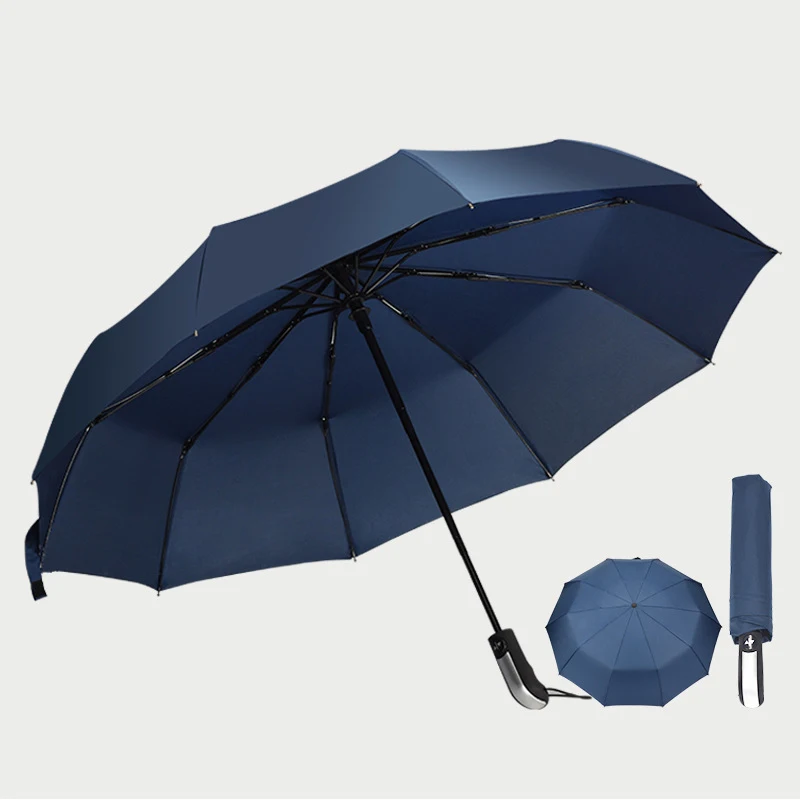 Navy Blue Только Jime, деловой автоматический зонт, мужской, высокое качество, для путешествий, карманный, автоматический зонт, портативный, ветрозащитный, складной зонт - Цвет: Navy Blue