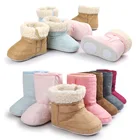 Зимние детские сапоги MiYuebb цвета хаки, обувь для малышей, с хлопковой резиновой подошвой, Нескользящие Детские сапоги для малышей