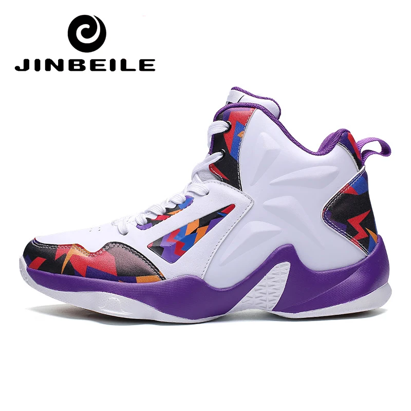 Высокие мужские баскетбольные кроссовки для мальчиков белые ботинки уличные