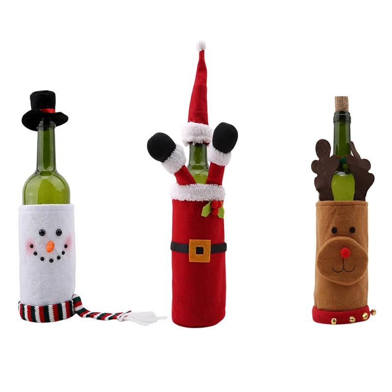 2018 Новое поступление рождественский стиль чехол для бутылки вина сумка Navidad