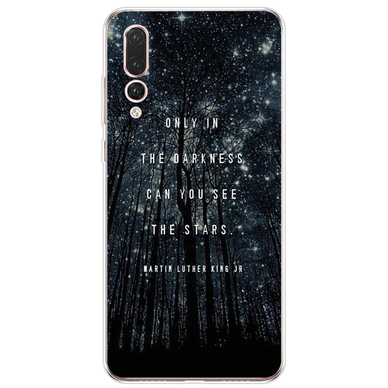 Вдохновляющие цитаты Мягкий Силиконовый ТПУ чехол для телефона Huawei P9 P10 P20 PLUS P30 PRO