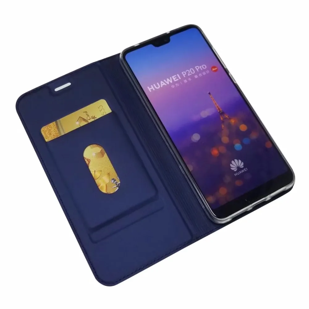 Кожаный чехол-бумажник для Huawei P20 Lite 2019 &amp Pro защитный чехол с магнитной книгой |