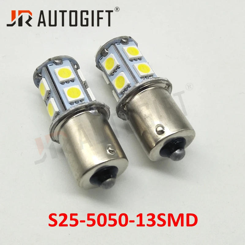 20 шт. Автомобильные светодиодные лампы 12 В 24 в 1156 1157 BAY15D P21/5 Вт 13 SMD 5050 | Автомобили и