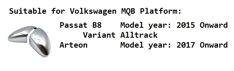 Для Volkswagen Passat Arteon B8 матовые хромированные боковой двери заднего вида Крыло зеркала Кепки Замена автомобильные аксессуары