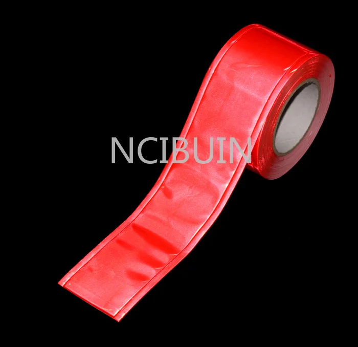 1 метр Защитная красная светоотражающая лента ПВХ Предупреждение ющая ПРИШИТАЯ