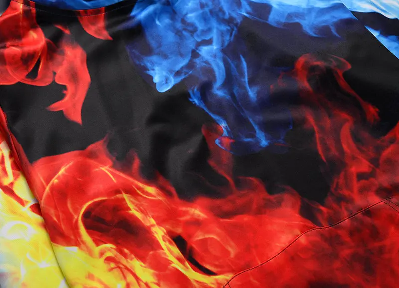 Толстовки с капюшоном совместимые водяным огнем забавная 3d Толстовка уличная