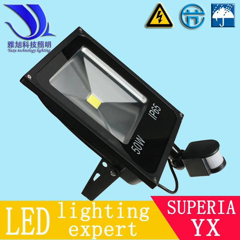 Водонепроницаемая светодиодная лампа с датчиком движения 20 Вт IP65 85 265 в 5 м|led flood