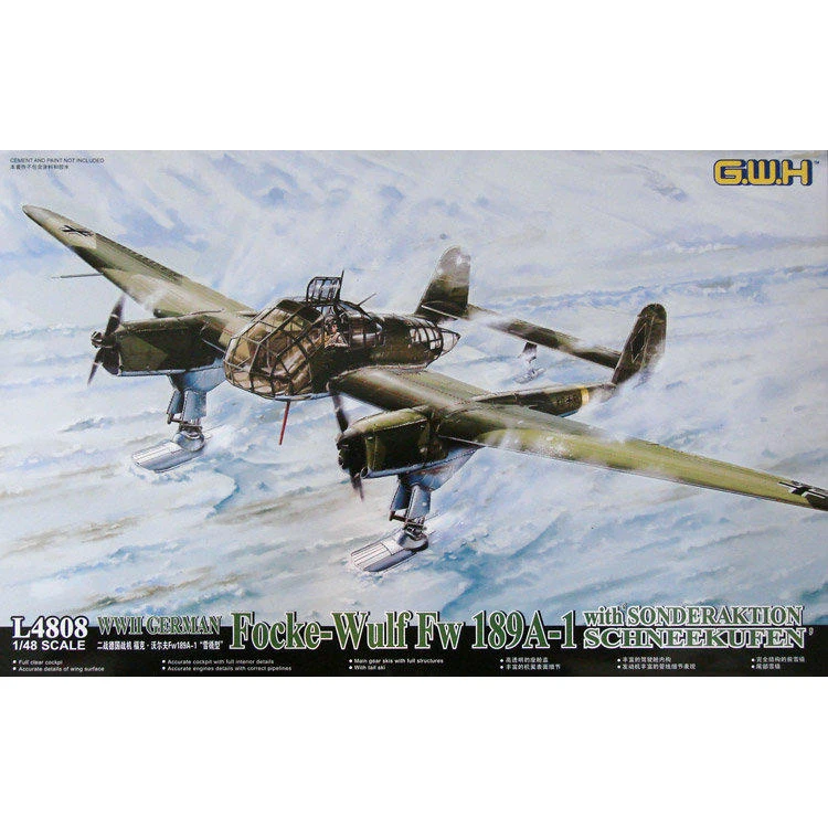 1/48 г. В. Ч L4808 немецкий Focke-Wulf Fw 189A-1 модель хобби