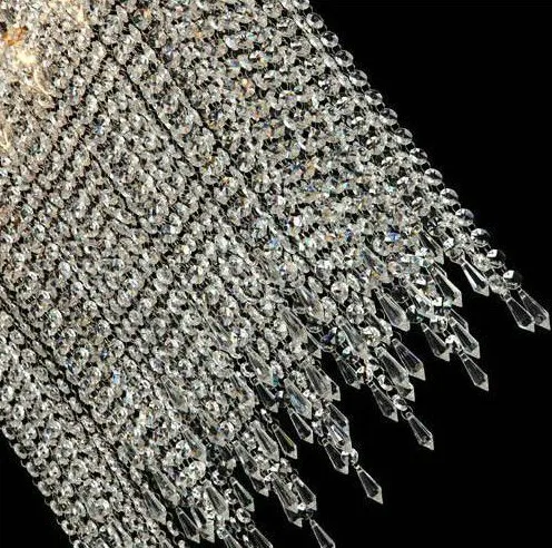 Прямоугольный Кристальный подсвечник фонарики L800* w300* H1000mm
