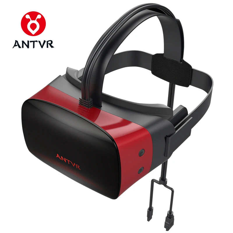 ANTVR 2C Виртуальная реальность PC гарнитура 3d vr очки 5," двойной OLED экран 2K VR шлем с X-box совместим с паровой платформой