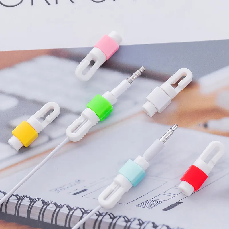 10 шт. протектор для кабеля наушников настольный набор кавайные канцелярские