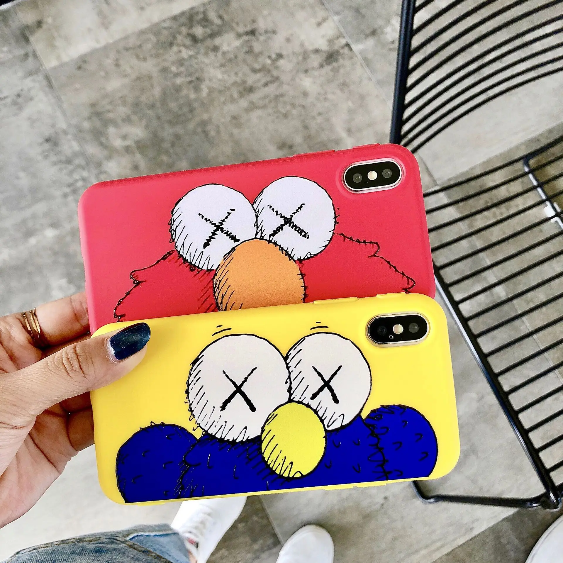 Новый KAWS Street iphone x max 6s 8plus чехол милый противоударный грязестойкий