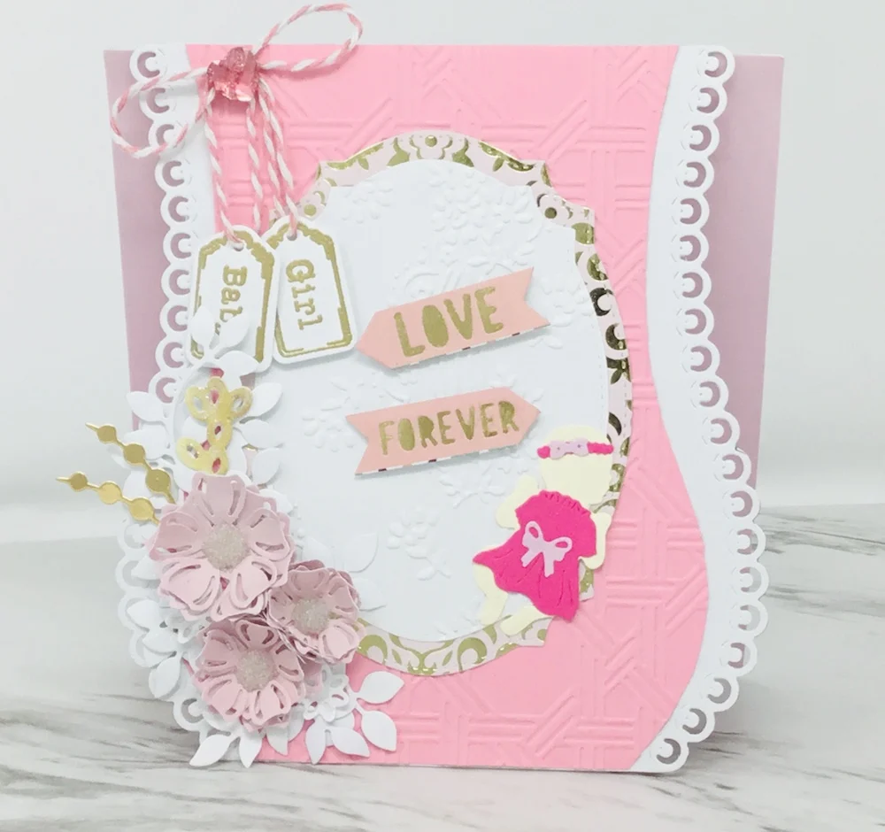 Металлические высекальные штампы Alinacutle с павлиньими краями для скрапбукинга