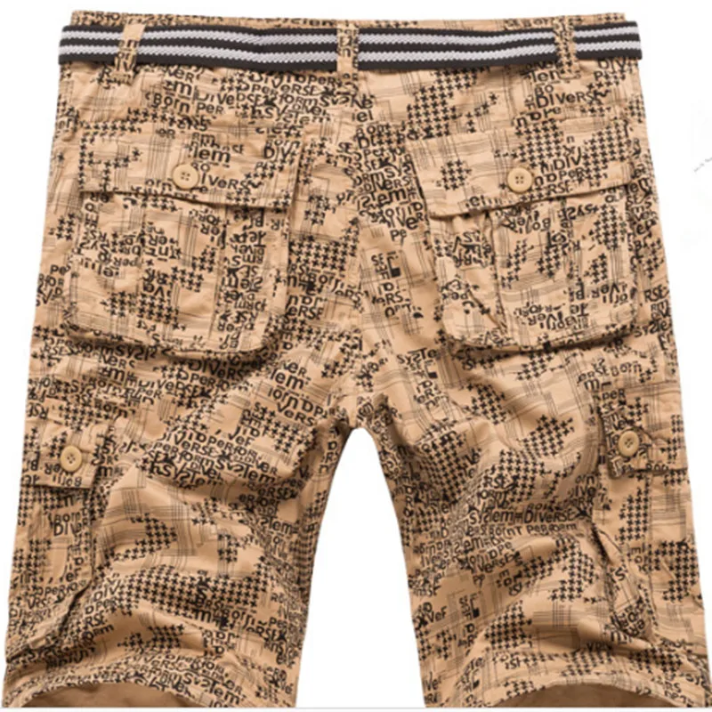 Мужские повседневные шорты карго в стиле милитари свободные модные мешковатые