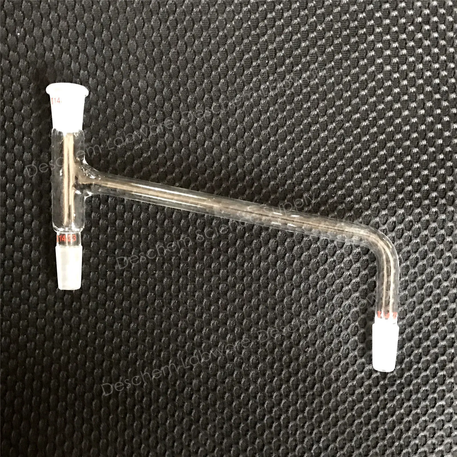 14/23 стеклянный Трехходовой адаптер дистилляционная головка скошенного типа