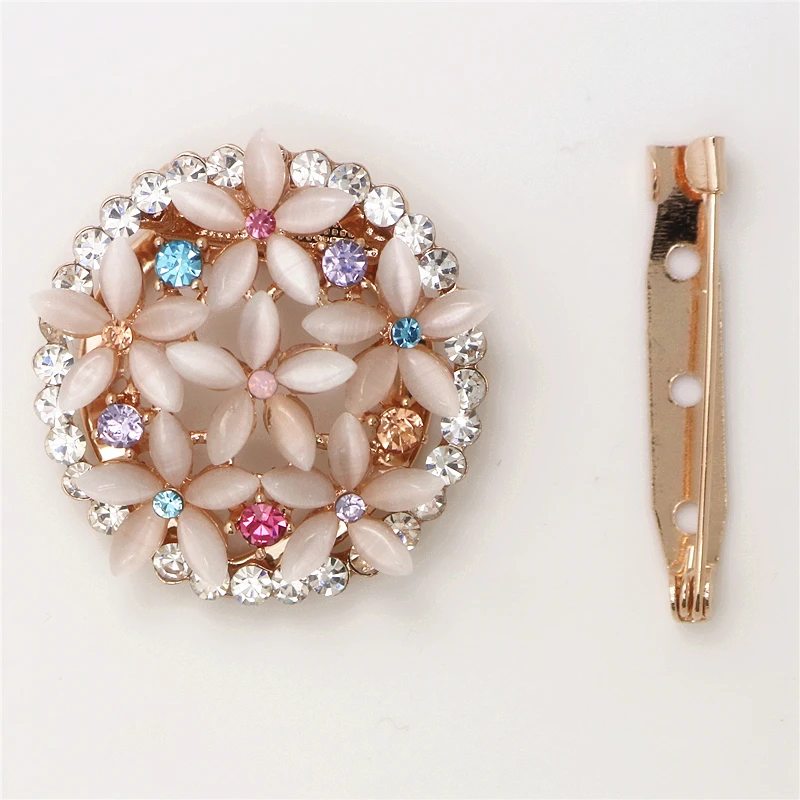 OneckOha модный двойного назначения Опал Камень шарф с бабочкой клип хиджаб