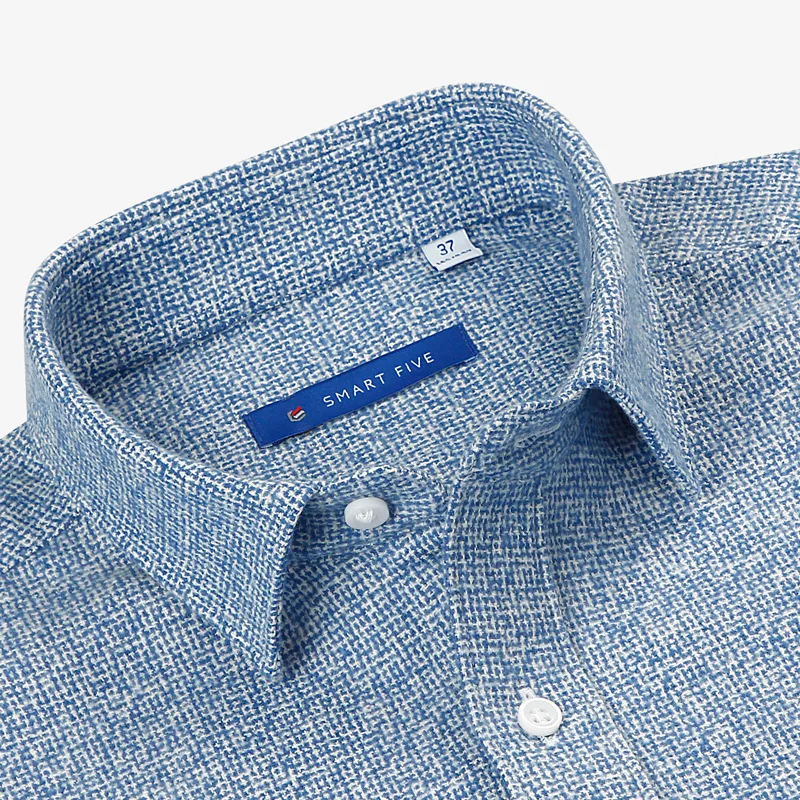 Smart Five рубашка для мужчин Высокое качество модные хлопковые Camisa Masculina с длинным