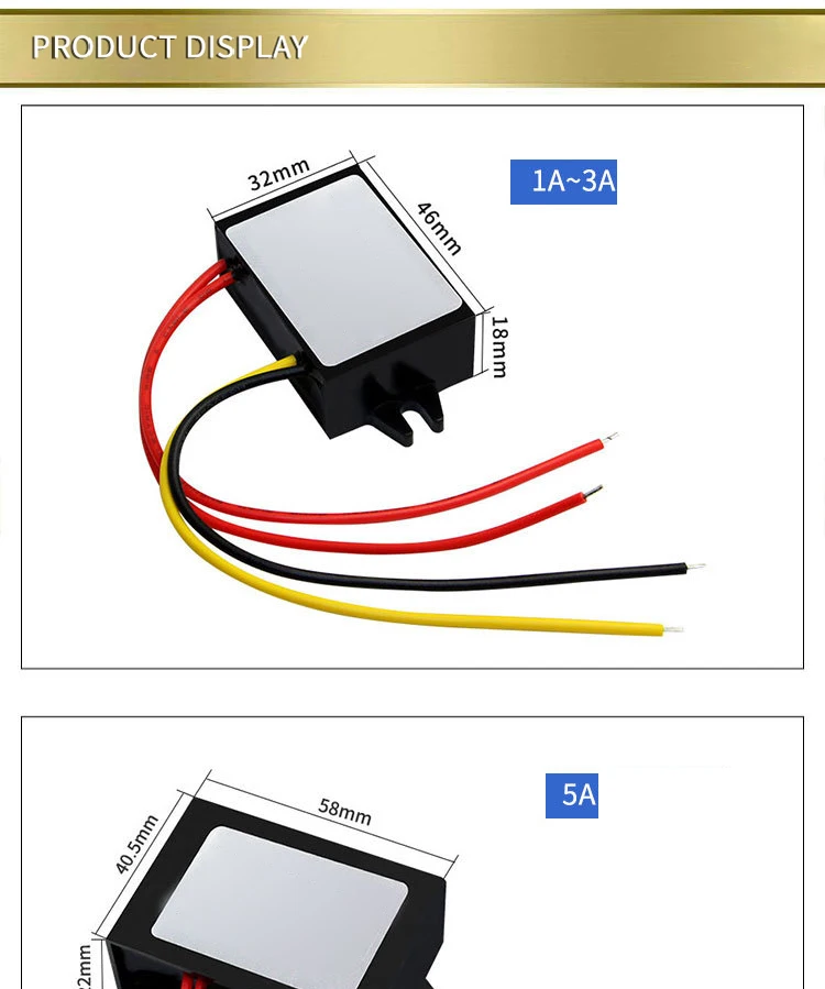 AC DC преобразователь AC 24V в DC 12V понижающий выпрямитель модуля мониторинга блок питания для камеры Golfs Carts преобразователь напряжения