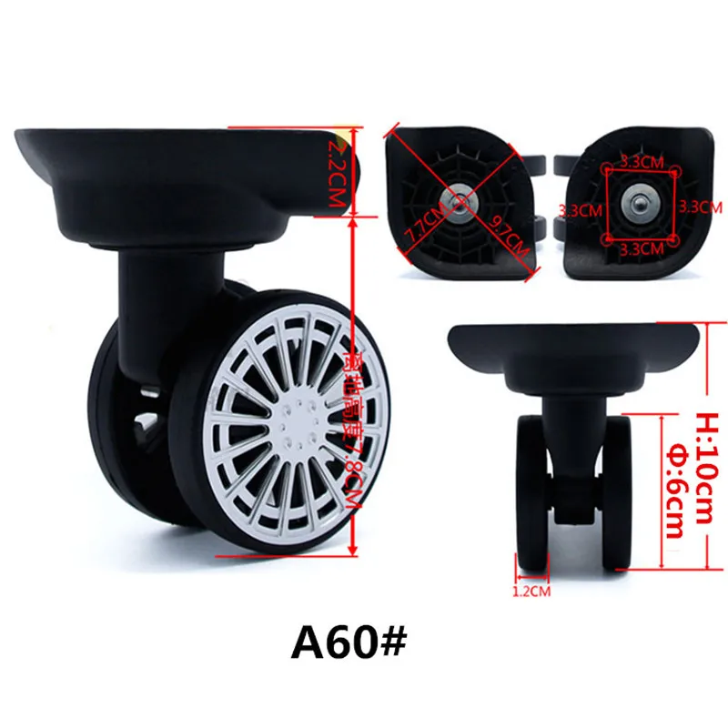 Сменные чемоданы на колесиках детали для чемоданов колеса A60 #|wheels for suitcases|luggage
