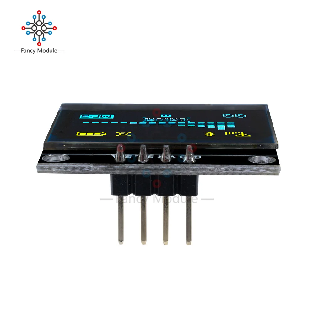 Модуль OLED-дисплея 0 96 дюйма IIC Серийный желтый синий 128X64 I2C SSD1306 12864 плата с