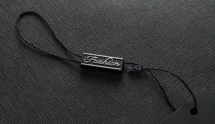 silver fashion 100 шт/много нейлоновый материал Спот поставка вешать тег струны, веревки, квадратные Висячие гранулы с логотипом Одежда Аксессуары для одежды - Цвет: silver fashion