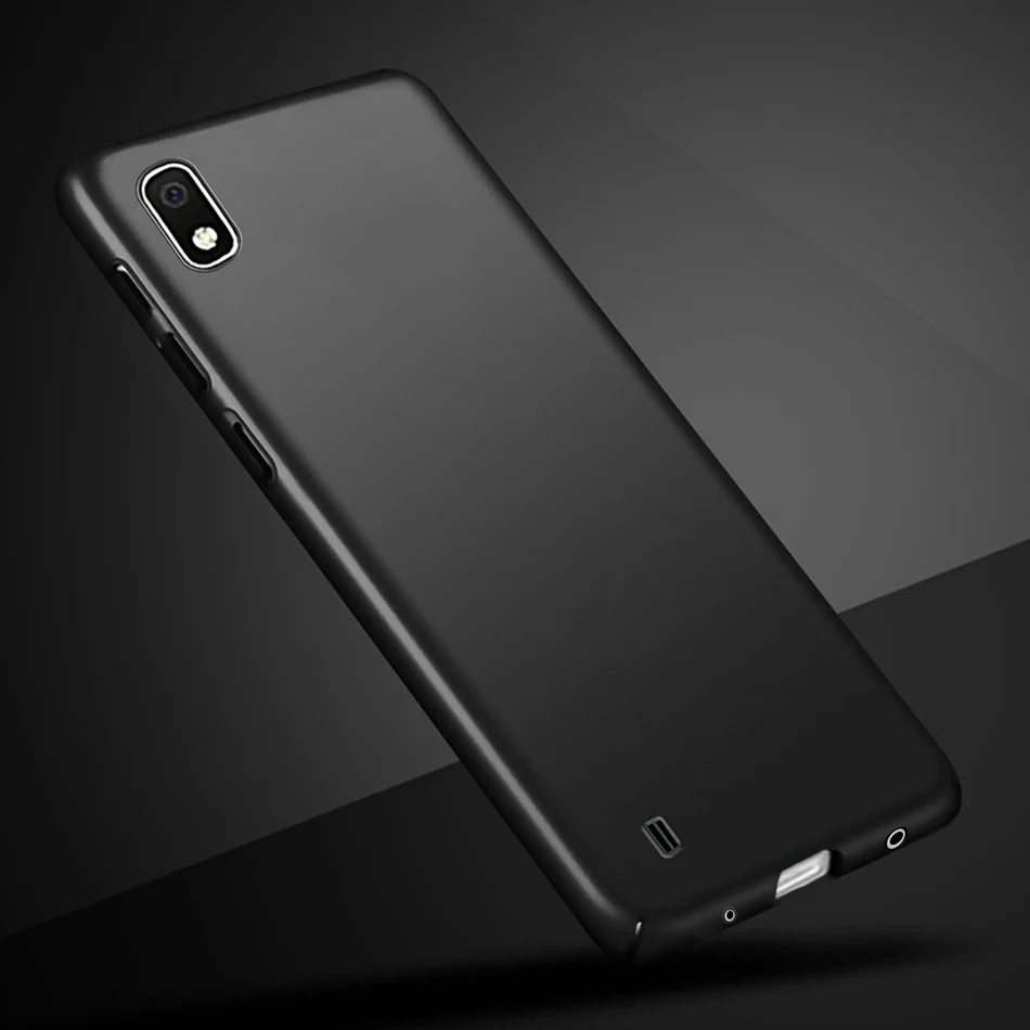 Для samsung Galaxy A10 A20 A20e A30 A40 A50 A60 A70 чехол тонкий чехол из твердого ПК со словами "чехол s для samsung A10 A105 A105F чехол для телефона - Цвет: Black