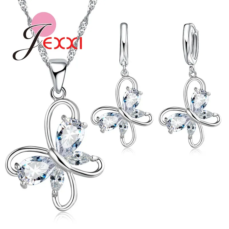 Хит ювелирный набор из кубического циркония с кристаллами для женщин подвеска
