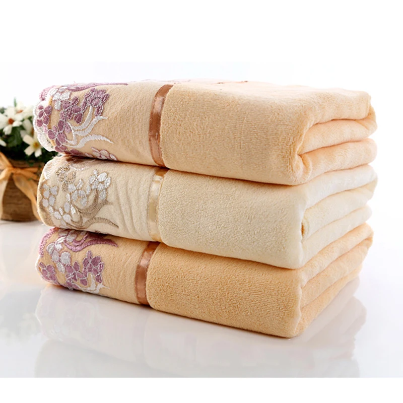 2019 Towel Functional Soft Cotton Absorbent Bath Classic Lace Embroidery Design Washcloth | Дом и сад