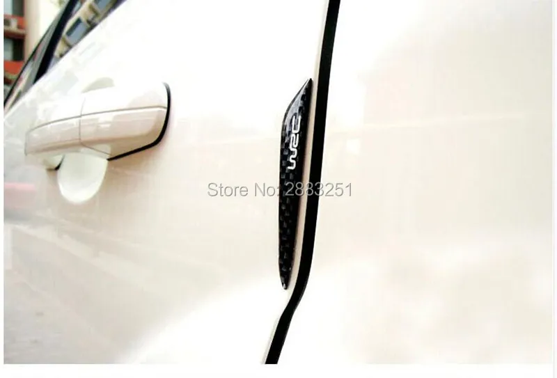 Автомобильный Стайлинг углеродное волокно защита двери боковой край наклейка для ключа saab 9 3 5 эмблема 93