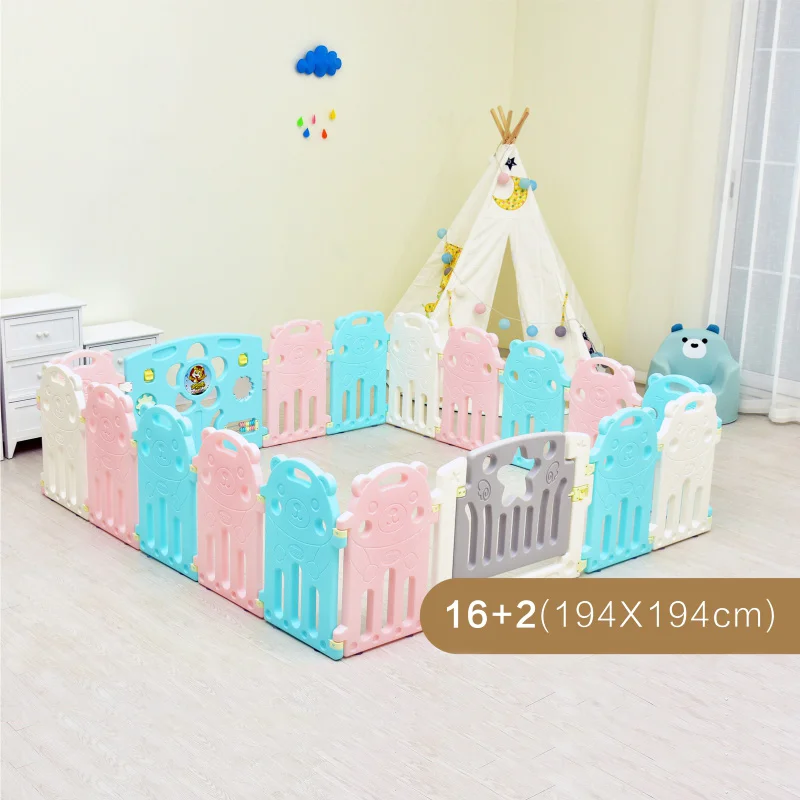 16 Plush 2 Детский манеж ограждение для детей, снаряжение для активного отдыха, экологический защитный барьер, игровая безопасность, забор, образовательная игра, ярд - Цвет: 16 Plush 2