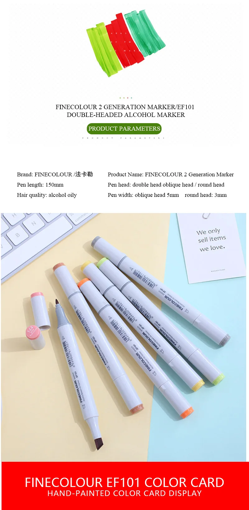 FINECOLOUR 240/480 цветов EF100/EF101/EF102 набор маркеров для живописи с двойной головкой масляной спиртовой основе эскиз Маркеры Ручка принадлежности для рисования
