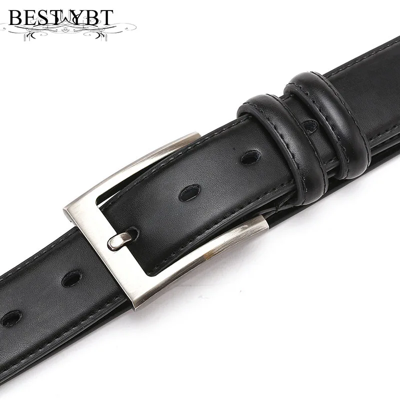 

Best YBT Men belt high quality Imitation leather Alloy pin buckle belt business affairs casual belt Men hot selling