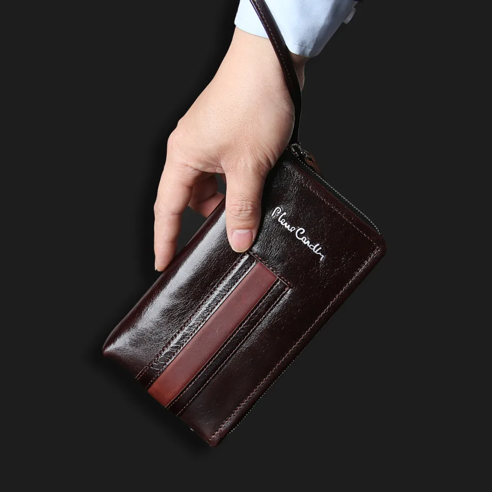 Pierre Cardin Повседневная Сетчатая Сумка мужская сумка натуральная кожа ремешок для