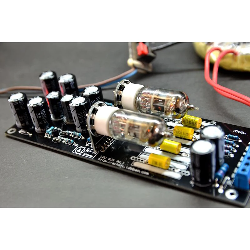 6J1/6AK5 Home Video Amplifier Boars AC 12V 500mA Musical Fidelity Tube Preamplifier Stereo HiFi Pre-Amp Board Amplificador | Электроника