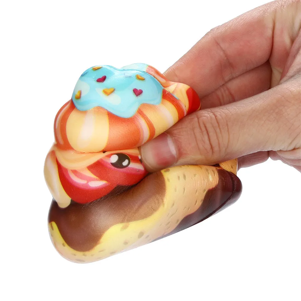 Кавайная мягкая игрушка торт Poo мягкое медленно поднимающееся мягкое игрушки крем ароматизированный снятие стресса Декор антистресс игрушки для детей
