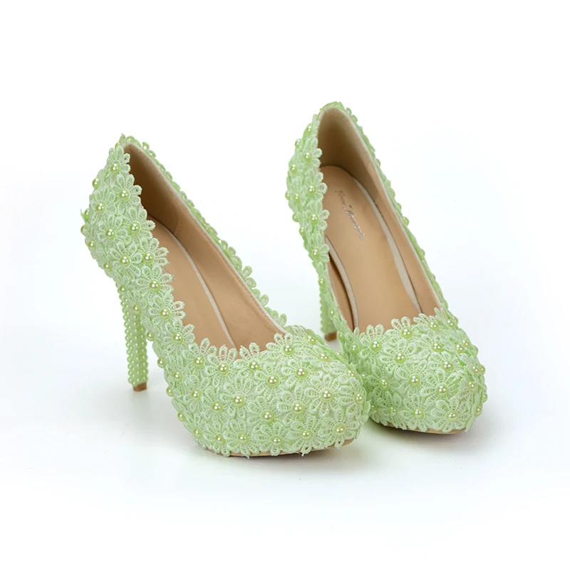 Женские туфли лодочки с кружевом на высоком каблуке|Женские туфли| |