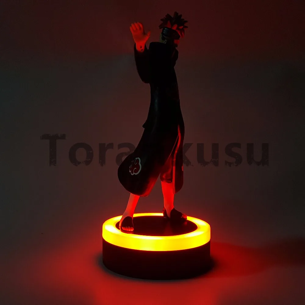Наруто фигурка боль светодиодный светильник база ПВХ модель игрушки Аниме Uzumaki Наруто Shippuden фигурка боль набор
