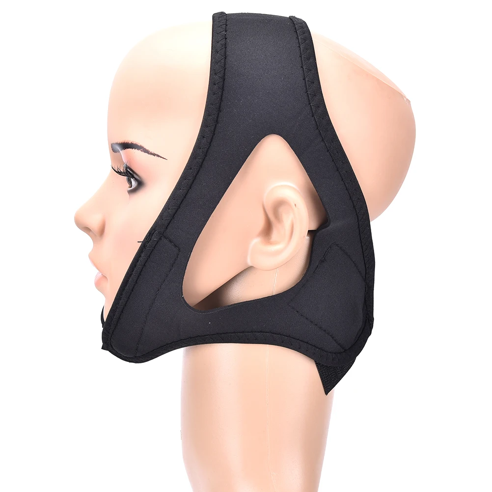 Новинка 1 штука черного цвета Anti Snore ремешок для подбородка анти храп челюсть
