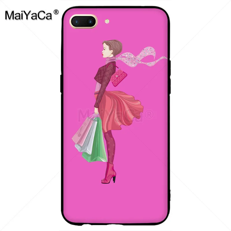 MaiYaCa Beautiful summer Love Dress Shopping travel Girl Phone Case for OPPO R9s R11 R9 R15 casefor vivo X9sPLUS X20plus case | Мобильные