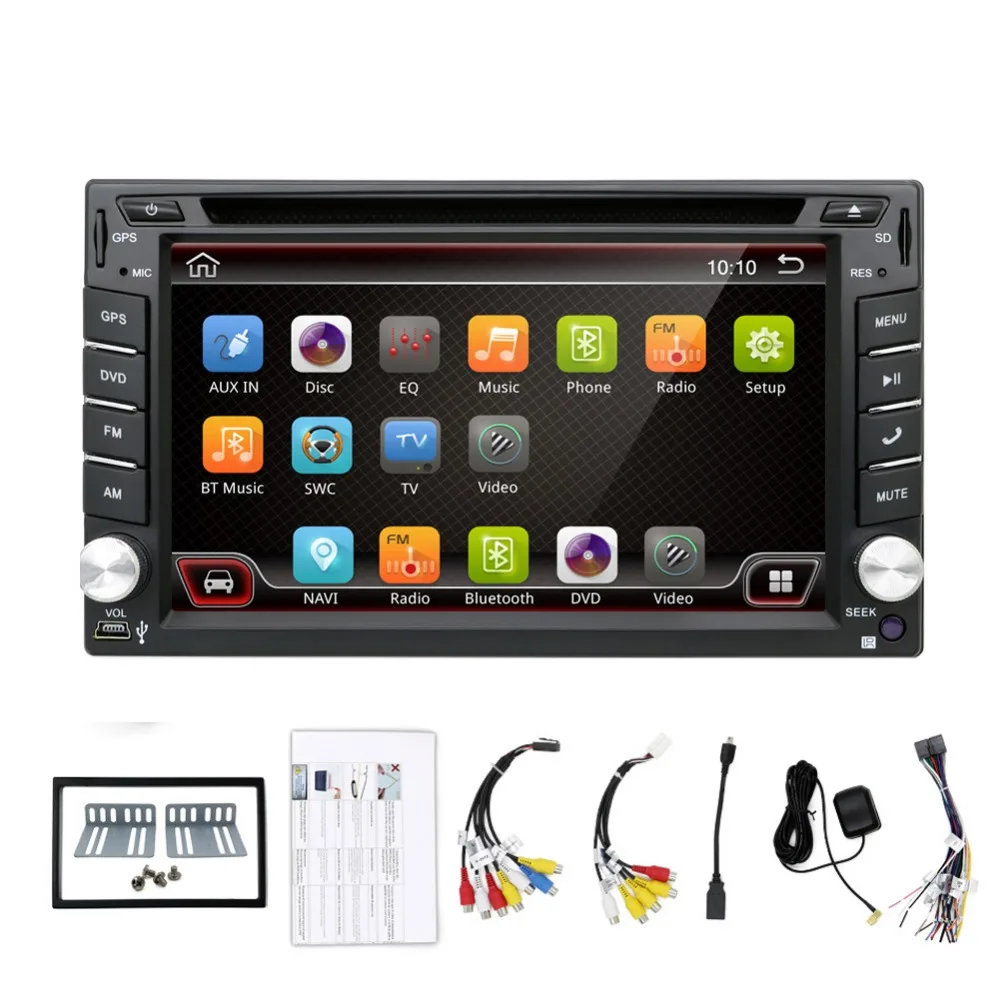 6 2 &quotAndroid 7.1.1 автомобиля радио 2DIN gps навигации Bluetooth USB SD DAB + TPMS OBD стерео MP3 MP5 CD DVD