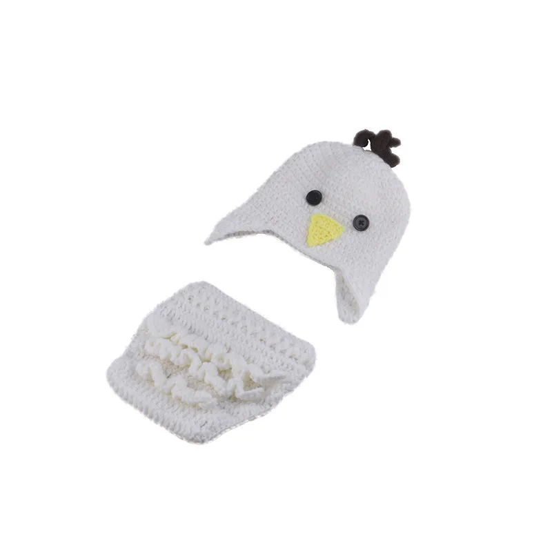 Милый кролик и курица реквизит для фотосъемки новорожденных вязаная крючком