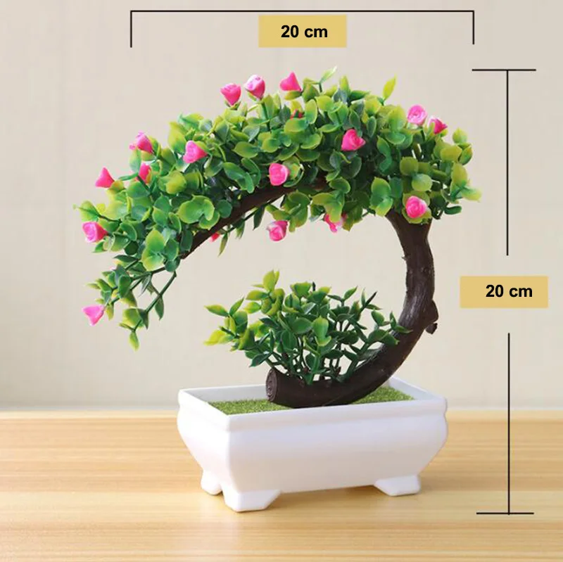 Colorful Artificial Plants Bonsai Potted Fake Flower For Home &amp Garden Decoration #08 | Дом и сад