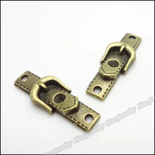 120 шт винтажные амулеты кожаный ремень Кулон Античный бронзового цвета из