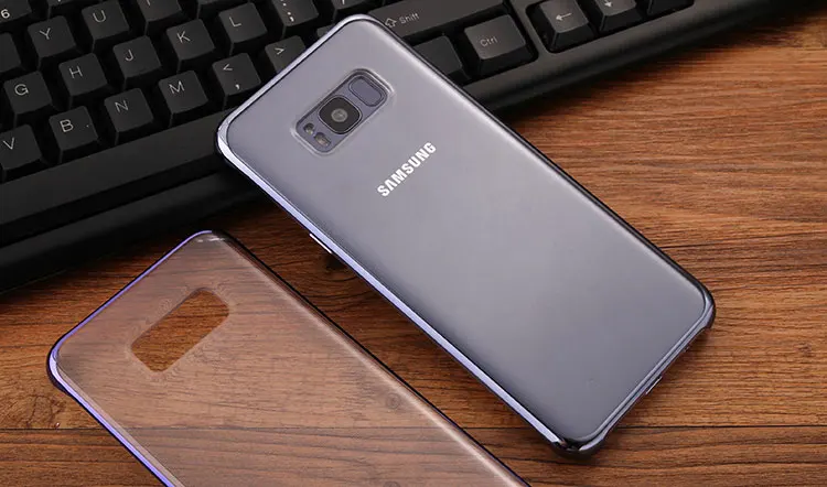 Для samsung S8 s8plus, задняя крышка, прозрачный чехол, противоударный, 360, милый, для оригинала s8 s8+, для телефона, прозрачный, роскошный, жесткий, аксессуары для ПК