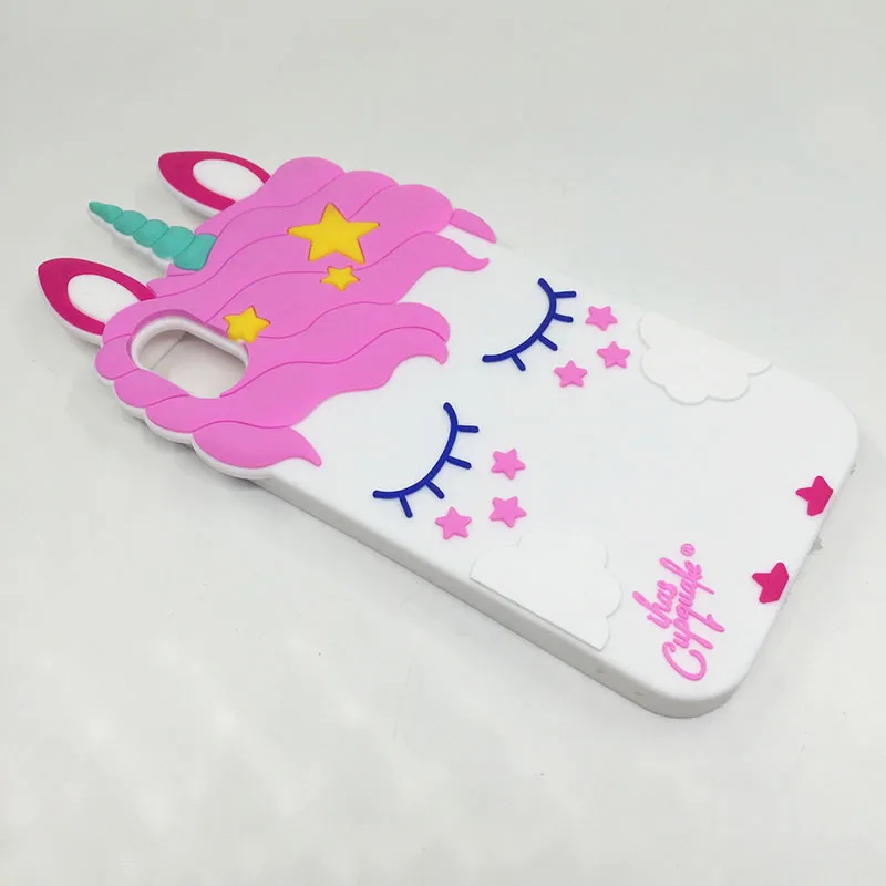 coque for iphone 7 8 plus case cute 3d cartoon pink unicorn soft silicone case cover for iphone 5s se 6 6s 7 plus x phone cases free global shipping