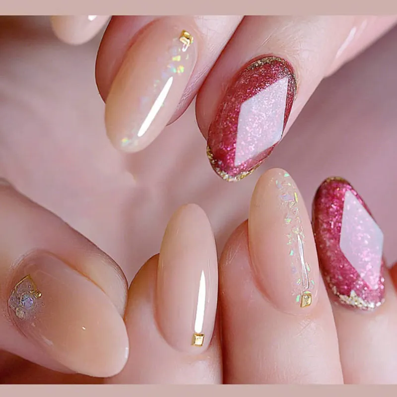 Новинка 1 лист прозрачных пустотелых пластиковых наклеек для ногтевого дизайна