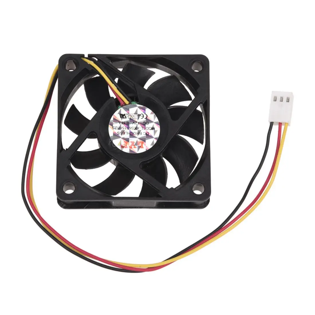 DC 12V 0.2A черный пластиковый 3 контактный разъем PC чехол для компьютера Вентилятор