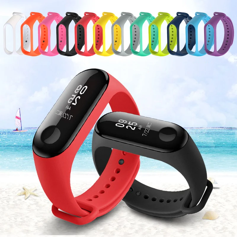 Сменные ремешки для Xiaomi mi band 3 силиконовые браслеты аксессуары xiomi miband |