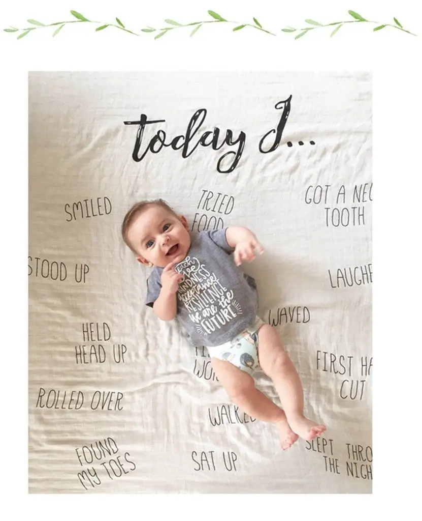 D Фирменная Новинка 120x120 см буквы baby Одеяло новорожденных банные полотенца наряд для фотосессий среди педиатров Обёрточная бумага новорожденный детский наряд для фотосессии Одеяло - Цвет: D