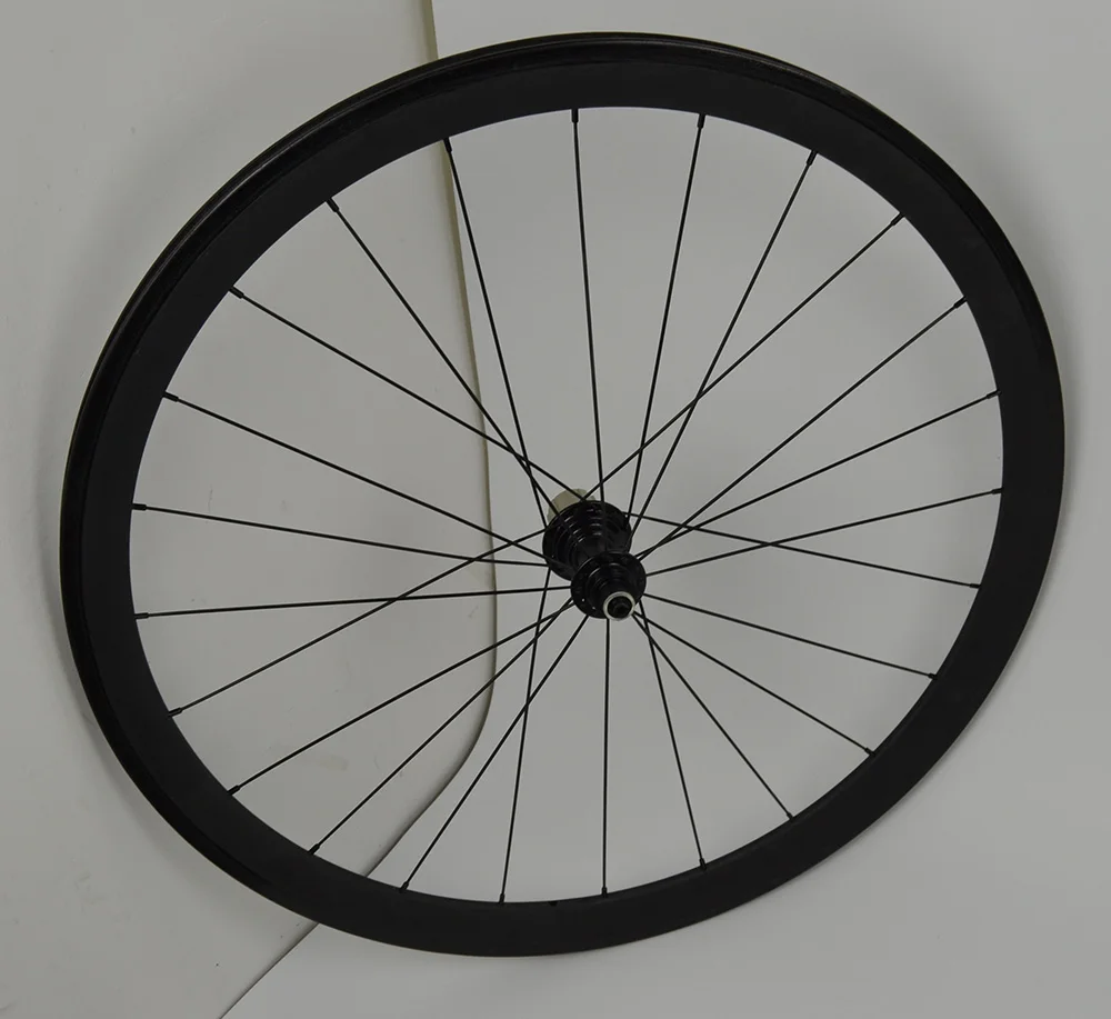 Заводская распродажа 40 мм полностью углеродистая колесная коляска с черным Novatec